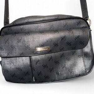 VINTAGE GLORIA VANDERBILT BLACK CROSSBODY PURSE Y2K